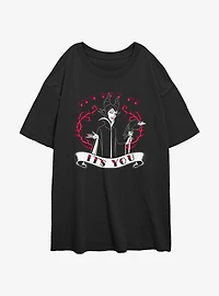 Disney Villains Maleficent It's Not Me You Womens Oversized T-Shirt