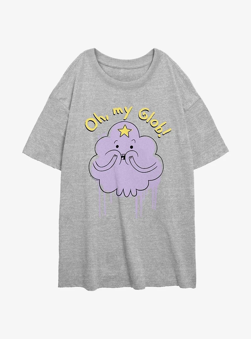 Adventure Time Lumpy Space Princess Oh My Glob Womens Oversized T-Shirt