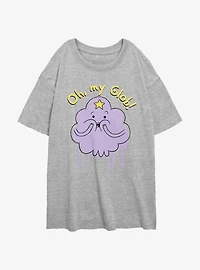 Adventure Time Lumpy Space Princess Oh My Glob Womens Oversized T-Shirt