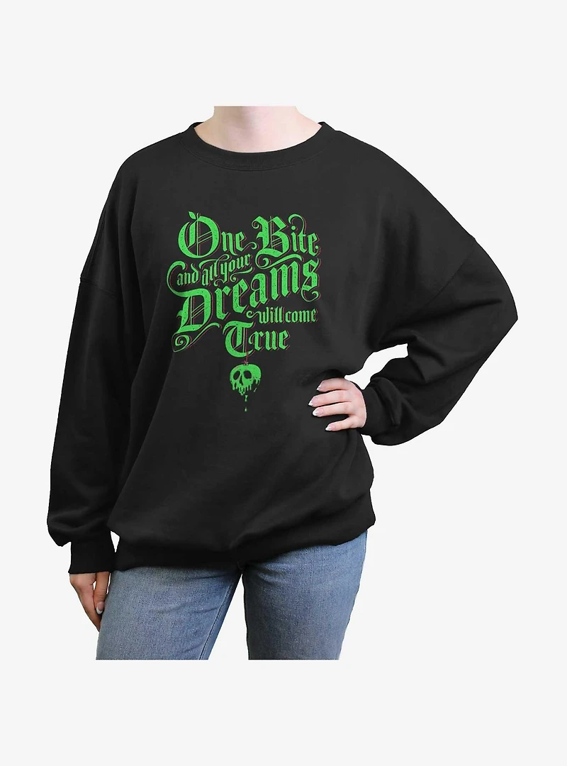 Disney Snow White & The Seven Dwarfs Sleeping Death Womens Oversized Sweatshirt