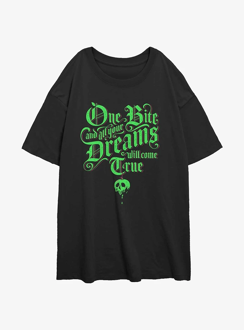 Disney Snow White & The Seven Dwarfs Sleeping Death Womens Oversized T-Shirt
