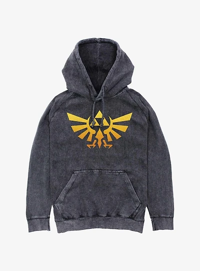 Nintendo Triforce Emblem Mineral Wash Hoodie