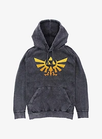 Nintendo Triforce Emblem Mineral Wash Hoodie