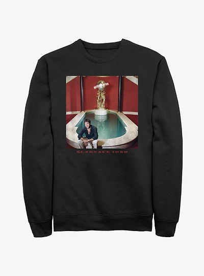 Scarface 1983 Fountain Portrait Sweatshirt