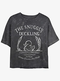 Disney Tangled Live Your Dream Womens Mineral Wash Crop T-Shirt