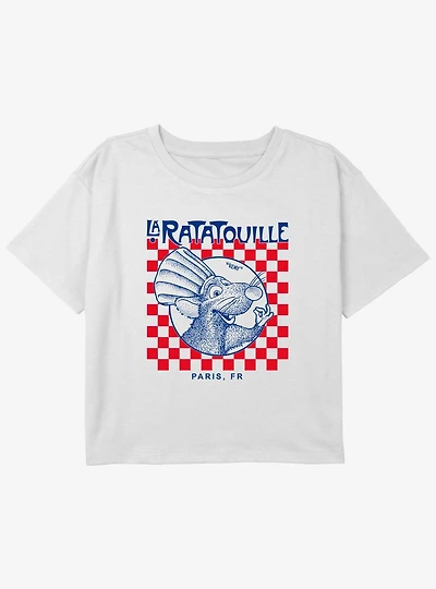 Disney Pixar Ratatouille Delivery Box Youth Girls Boxy Crop T-Shirt