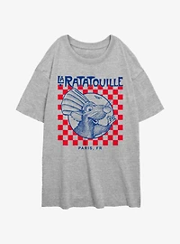 Disney Pixar Ratatouille Delivery Box Womens Oversized T-Shirt