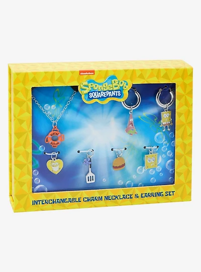 SpongeBob SquarePants Bikini Bottom Earring and Necklace Set
