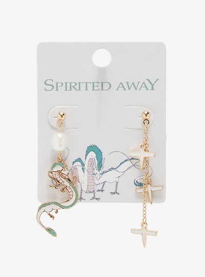 Studio Ghibli Spirited Away Haku Mismatch Earrings - BoxLunch Exclusive
