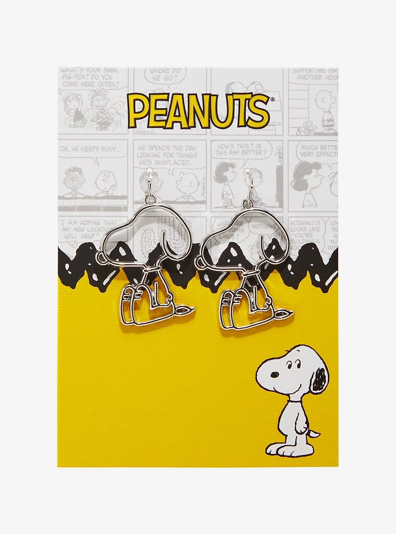 Peanuts Snoopy Outline Earrings - BoxLunch Exclusive