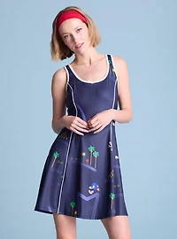 Sonic the Hedgehog Running Characters Allover Print Athletic Dress - BoxLunch Exclusive