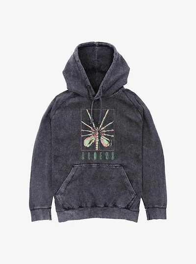 Alien Facehugger Poster Mineral Wash Hoodie