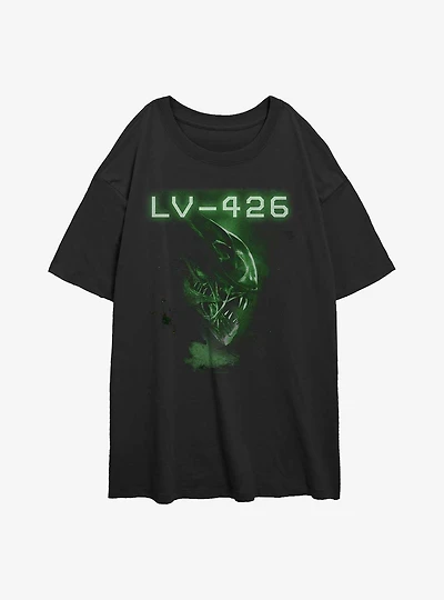 Alien 426 Xenomorph Scan Womens Oversized T-Shirt