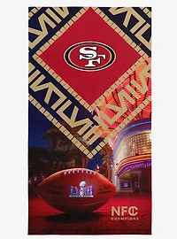 NFL 49ers SB58 Arrival Participant Printed Beach Towel