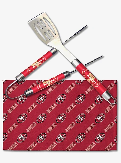 NFL 49ers BBQ Grill Utensil Set