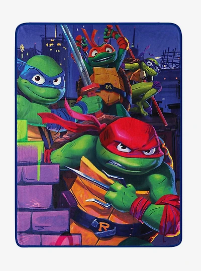 Teenage Mutant Ninja Turtles Mayhem Rules Micro Raschel Throw