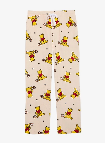 Disney Winnie the Pooh Hunny Pot Bear Allover Print Plush Sleep Pants — BoxLunch Exclusive