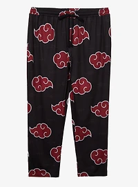Naruto Shippuden Akatsuki Cloud Allover Print Women's Plus Sleep Pants