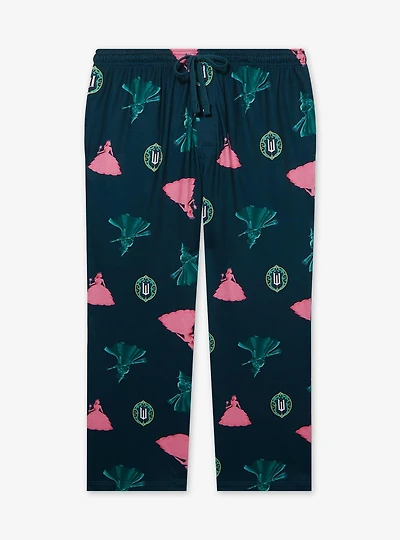 Wicked Elphaba and Glinda Allover Print Women's Plus Sleep Pants - BoxLunch Exclusive