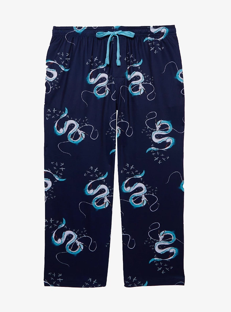 Studio Ghibli® Spirited Away Dragon Haku Allover Print Women's Plus Sleep Pants — BoxLunch Exclusive