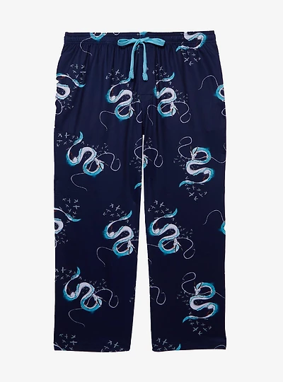 Studio Ghibli® Spirited Away Dragon Haku Allover Print Women's Plus Sleep Pants — BoxLunch Exclusive