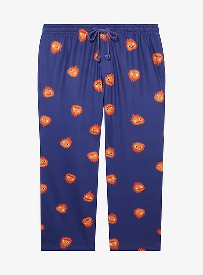 Studio Ghibli® Howl's Moving Castle Calcifer Flame Allover Print Women's Plus Sleep Pants - BoxLunch Exclusive