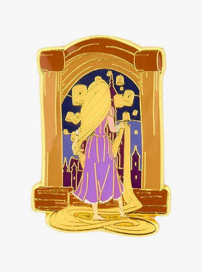 Loungefly Disney Tangled Rapunzel Window Enamel Pin — BoxLunch Exclusive