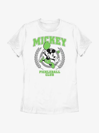 Disney Mickey Mouse Pickleball Club Jump Womens T-Shirt