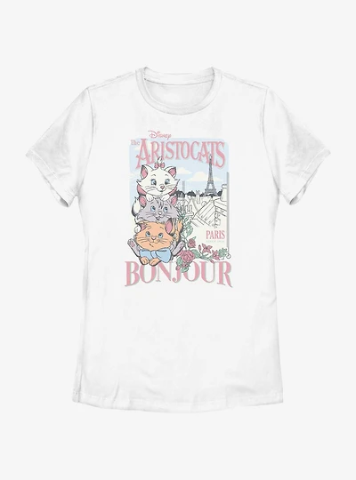 Disney The Aristocats Bonjour Trio Cats Womens T-Shirt