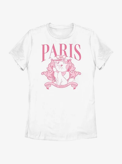 Disney The Aristocats Paris Marie Crest Womens T-Shirt
