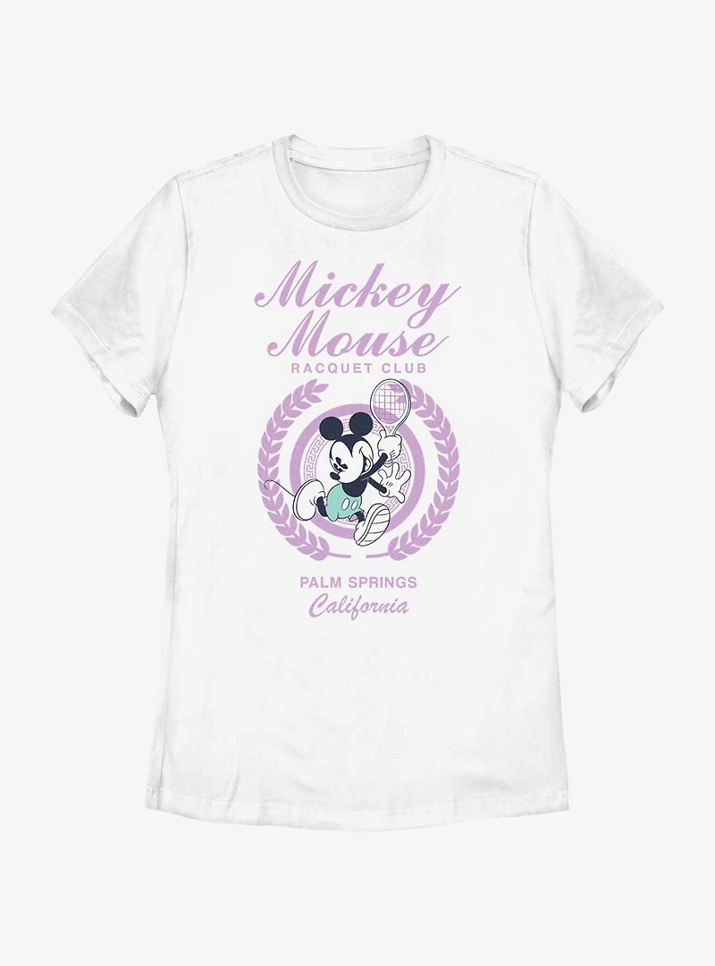 Disney Mickey Mouse Racquet Club Palm Springs CA Womens T-Shirt