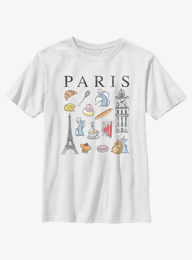 Disney Pixar Ratatouille Paris Icons Youth T-Shirt