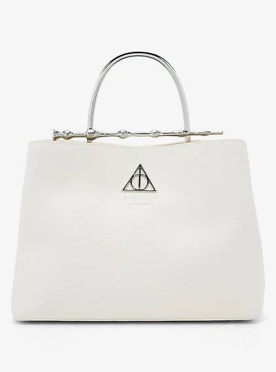 Loungefly Harry Potter Deathly Hallows Elder Wand Cream (New Pebble Texture) Handbag - BoxLunch Exclusive