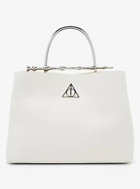 Loungefly Harry Potter Deathly Hallows Elder Wand Cream (New Pebble Texture) Handbag - BoxLunch Exclusive