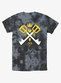 Disney Kingdom Hearts Cross Keys Tie-Dye T-Shirt