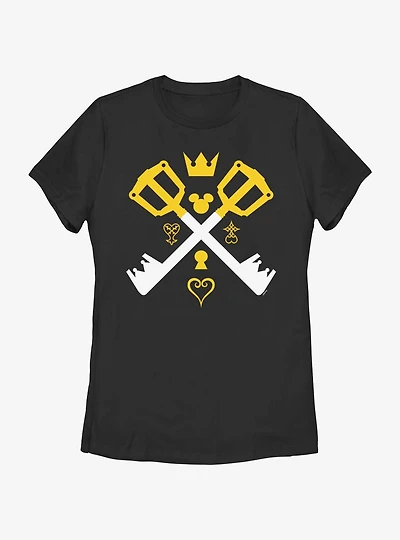 Disney Kingdom Hearts Cross Keys Womens T-Shirt