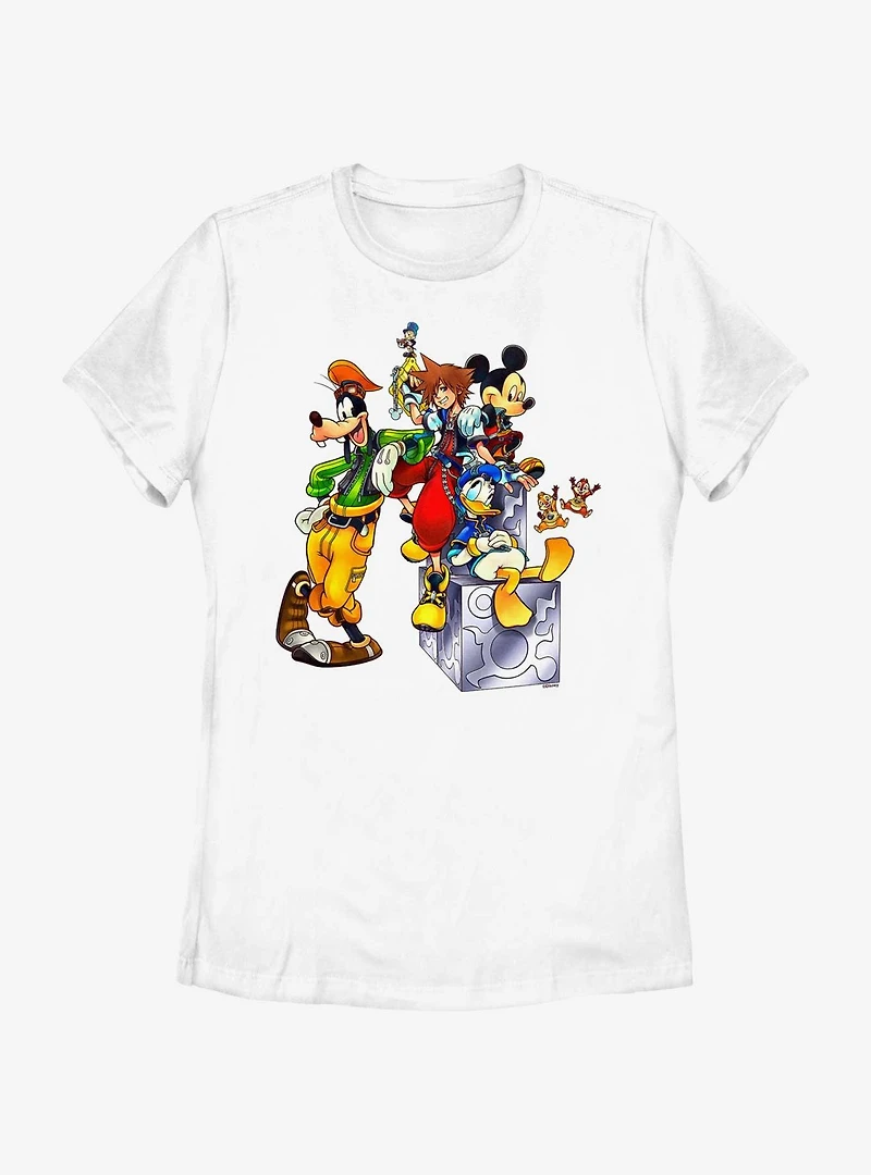 Disney Kingdom Hearts Group Womens T-Shirt