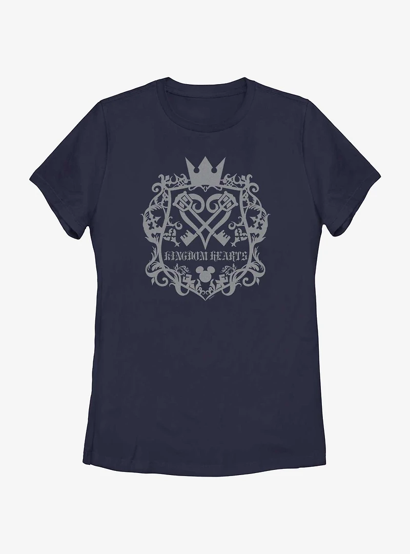 Disney Kingdom Hearts Crest Womens T-Shirt