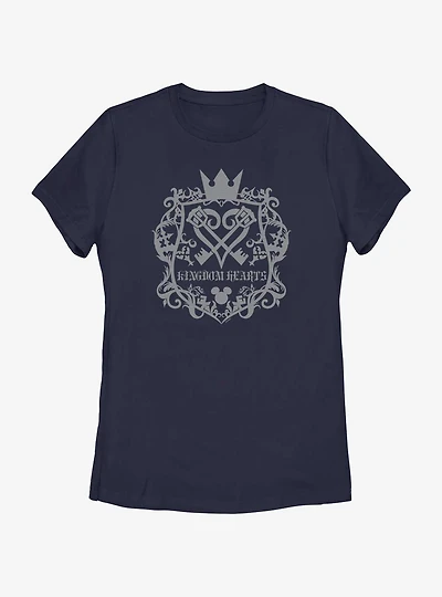 Disney Kingdom Hearts Crest Womens T-Shirt