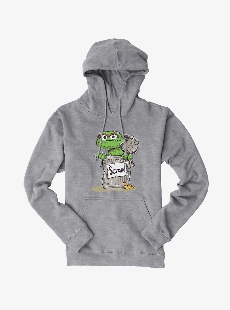 Sesame Street Oscar The Grouch Scram Hoodie