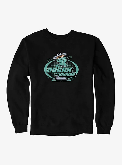 Sesame Street Oscar The Grouch Thinking Action Sweatshirt