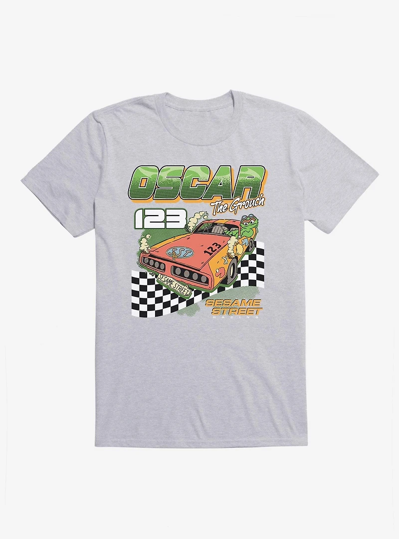 Sesame Street Oscar The Grouch Car Race T-Shirt