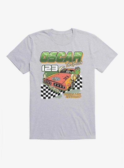 Sesame Street Oscar The Grouch Car Race T-Shirt