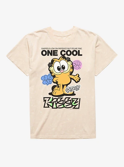 Garfield Cool Kitty Mineral Wash T-Shirt