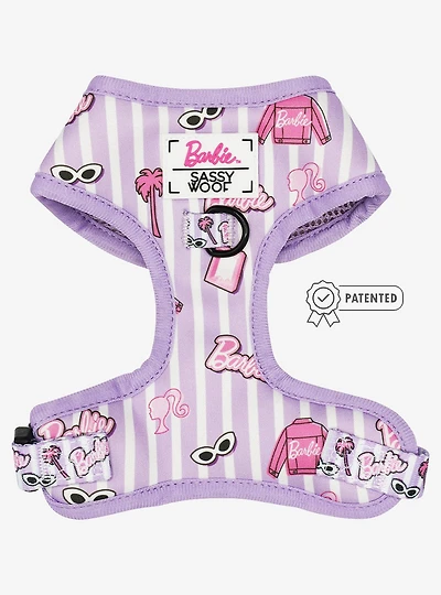 Barbie x Sassy Woof Closet Goals Adjustable Dog Harness