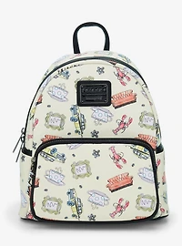 Loungefly Friends Icons Allover Print Mini Backpack