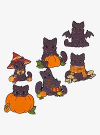 Black Cat Fall Blind Box Enamel Pin