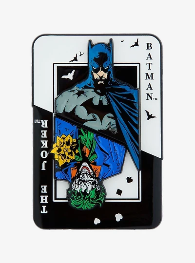 DC Comics Batman The Joker Playing Card 3 Piece Enamel Pin — BoxLunch Exclusive