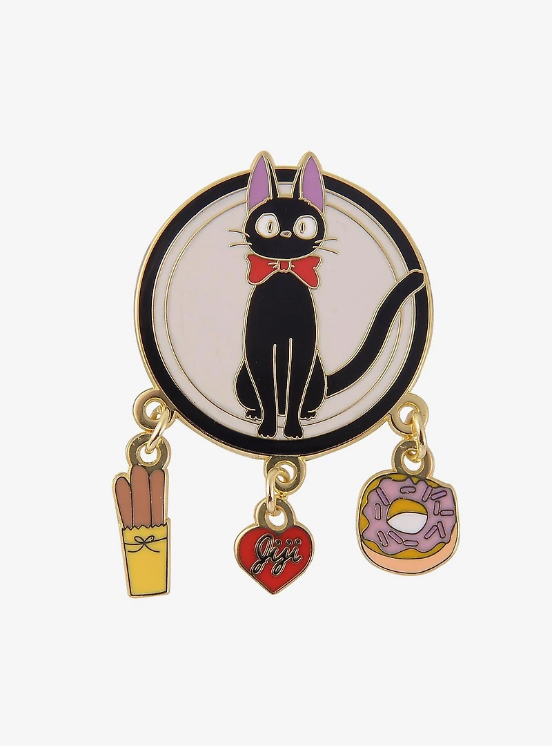 Studio Ghibli® Kiki's Delivery Service Jiji Bakery Dangling Enamel Pin — BoxLunch Exclusive