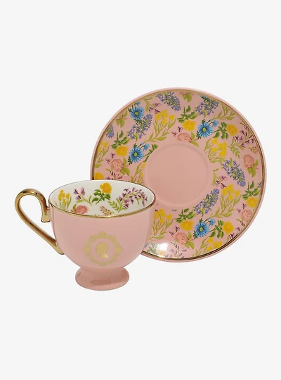 Bridgerton Silhouette Floral Tea Cup and Saucer — BoxLunch Exclusive